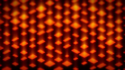 Wall Mural - blazing orange and red 3d cuboids - geometry abstract backdrop - loop video
