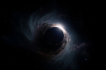 Wall Mural - abstract illustration of black hole