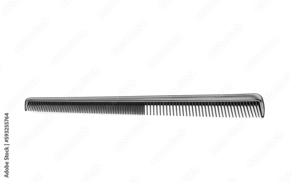 Professional hair brush on white background