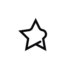 Wall Mural - Simple star logo template vector. Minimalist star logo design concept