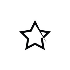 Wall Mural - Simple star logo template vector. Minimalist star logo design concept