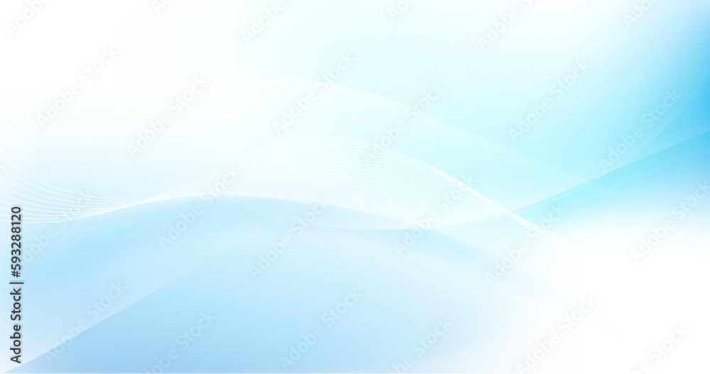 Abstract blue digital dynamic wave background. Futuristic hi-technology ...