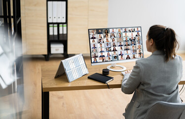 Poster - Watching Online Video Conference Meeting