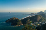 Fototapeta Londyn - Amazing overview of the southern coast of Rio de Janeiro in Brazil