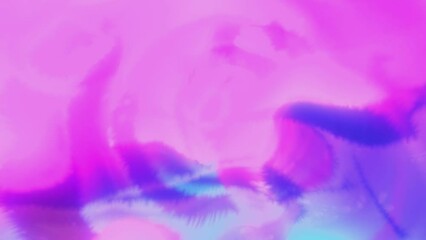 Poster - Beautiful colorful spots move in pattern. Motion. Beautiful delicate spots of colorful animation. Animation with blurred spots of colors to calm down