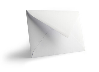 Blank white envelope isolated, mockup