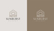 © Guna Studio - Beach House Resort Logo. Universal creative premium symbol. Vector sign icon logo template. Vector illustration