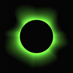 Circle illuminate light frame with color gradient