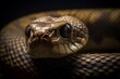 Get a close-up of a venomous snake coiled up and ready to strike