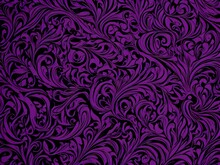 Seamless Purple Floral Pattern
