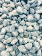Decorative pebbles for the garden in shades of gray and blue.