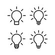 © OLIVEIA - Lamp icon vector illustration. Light bulb sign and symbol. idea symbol.