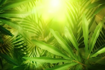 Sticker - Close-Up View of a Vibrant Green Leafy Plant. Generative AI