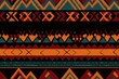 Beautiful navajo blanket aztec southwestern pattern rough texture, abstract background or wallpaper. AI generated