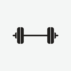 Poster -  Dumbbell Barbell Fitness Icon. barbel icon vector for graphic design, logo, website, social media, mobile app, ui illustration.