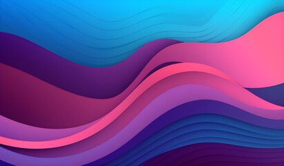gradient purple, blue wavy dynamic abstract background. Generative AI
