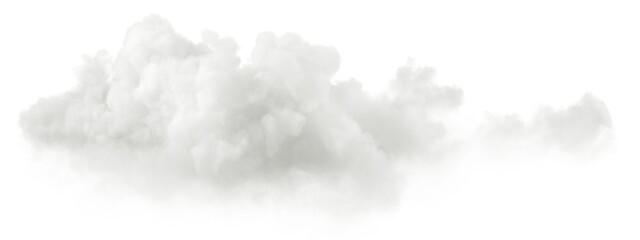 Aufkleber - Clouds explode freedom shapes on transparent backgrounds 3d render png