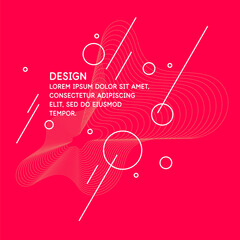 Poster - modern geometric composition of various shapes. illustration for design. abstract background in the 