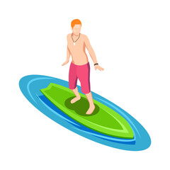 Canvas Print - Water Sport Isometric Icon