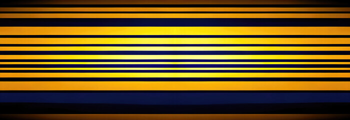 Aufkleber - Panoramic background, banner of yellow and blue stripes. Abstract pattern, ai generation