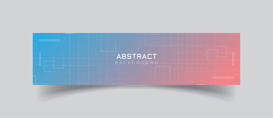 Wall Mural - linkedin banner simple abstract background