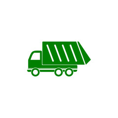 Poster - Garbage truck icon isolated on transparent background