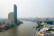 Bangkok Stadt panorama mit Chao praya Fluss