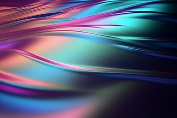 Wall Mural - minimalist gradient foil holographic digital background. generative AI