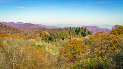 Poster - Smoky Mountains in fall