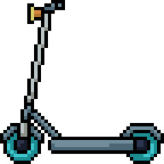 Sticker - pixel art kid scooter side