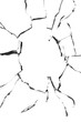 © Олег Мальшаков - Concept of broken glass with hole for design on white background.