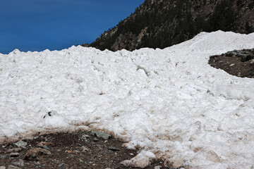 Canvas Print - The glacier of Kalam valley in Himalayas, Pakistan