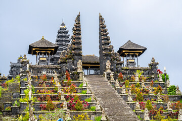 Canvas Print - views of pura besakih complex in bali, indonesia