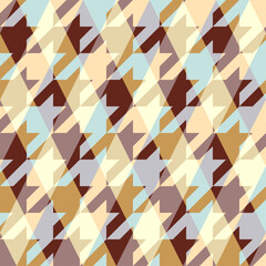 Fototapete - Argyle seamless vector pattern background. Pattern of a rhombuses.