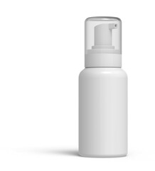 Wall Mural - Blank Airless Pump Container Cosmetic Dispenser Bottles 3D-Rendering