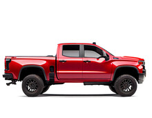 Red Truck On Transparent Background Generative AI
