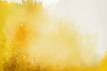 Wall Mural - Yellow watercolor abstract background