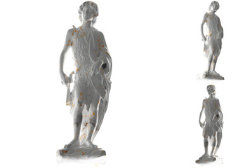 Wall Mural - Empress Cunigunde Renaissance statue in white marble and gold perfect for promotions, social media.