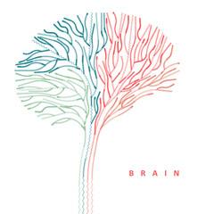 Poster - Abstract multicolored brain connections.