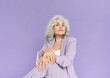 © Hernandez & Sorokina/Stocksy - Self-Confident Woman With White Hair Portrait