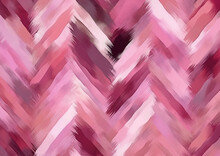 Chevron Pink Zig Zag Painted Seamless Pattern Generative AI	
