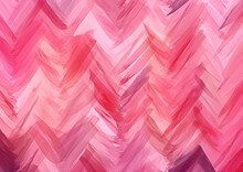 Chevron Pink Zig Zag Painted Seamless Pattern Generative AI	
