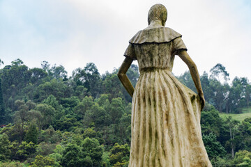 Old stone sculpturte culture Colombia