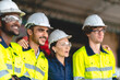 © chokniti - Professional industry engineer and factory foreman worker team person Wearing safety helmet hard hat, Technician people teamwork in work site of business construction and manufacturing technology job