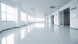 © ruslee - hospital white clean  floor hospital, architecture, and health, hospital Medical concept, Generative AI