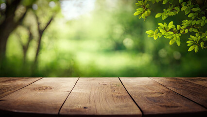 Empty old wooden table background