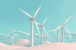 Abstract wind energy turbines.
