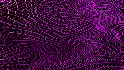Aufkleber - Abstract colorful grid background. Design. Flexible crossed narrow wavy lines.