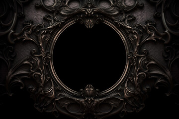 beautiful gothic ornate frame, beautiful ai generated illustration