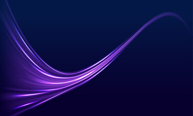 Leinwandbilder - shiny spiral lines effect neon color glowing lines background, high-speed light trails effect. Futuristic dynamic motion technology.